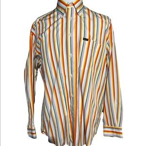 Faconnable Mens Dress Shirt Size Large Designed in Italy